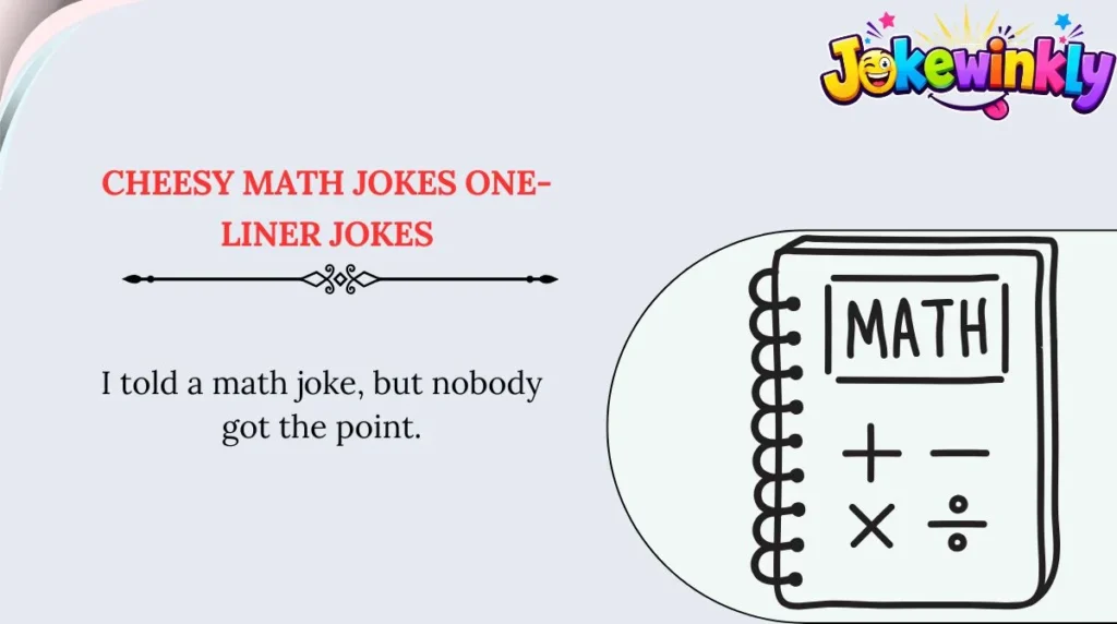 Cheesy Math Jokes One-Liner Jokes