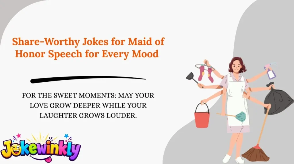 Share-Worthy Jokes for Maid of Honor Speech for Every Mood 