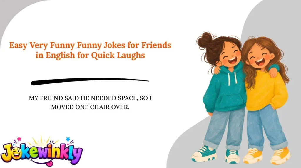 Easy Very Funny Funny Jokes for Friends in English for Quick Laughs