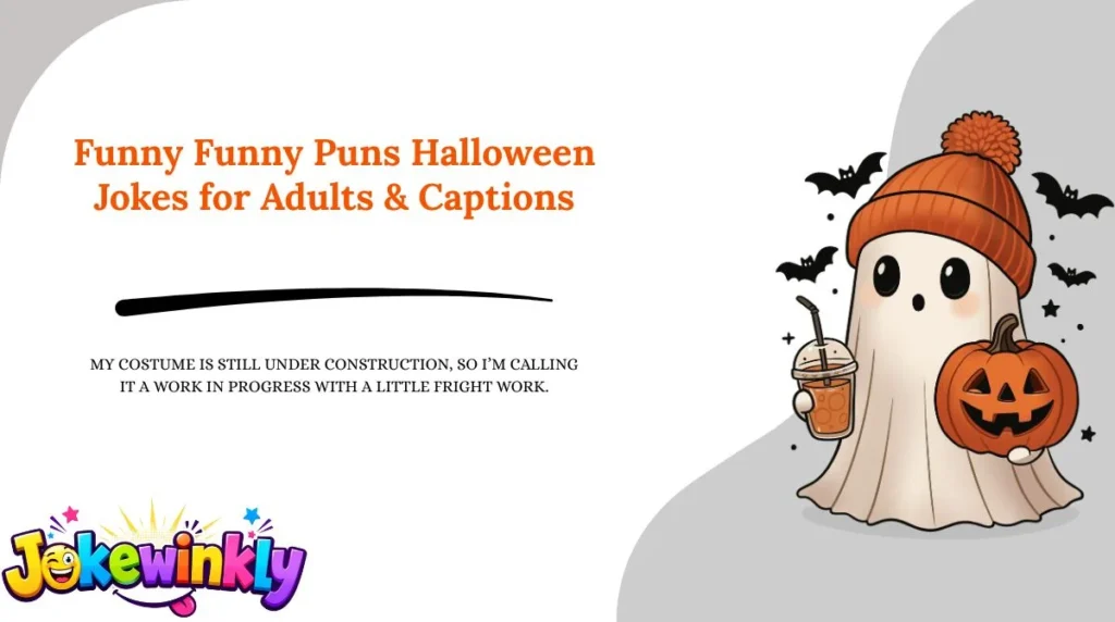 Funny Funny Puns Halloween Jokes for Adults & Captions 😂