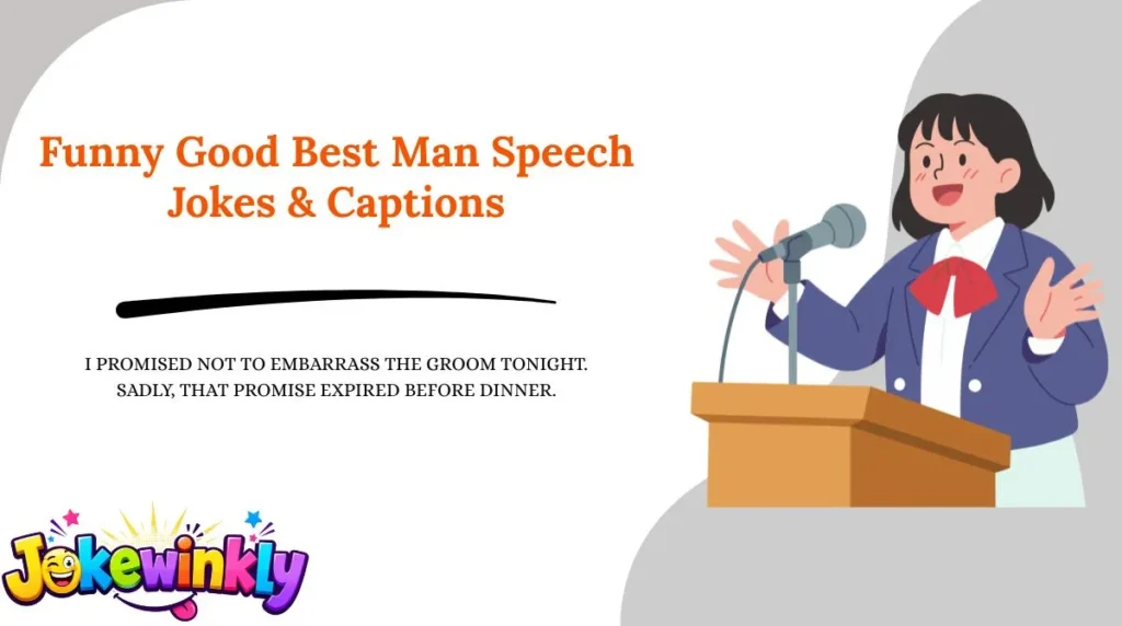 Funny Good Best Man Speech Jokes & Captions 😂