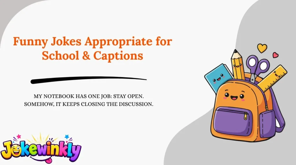 Funny Jokes Appropriate for School & Captions 😂