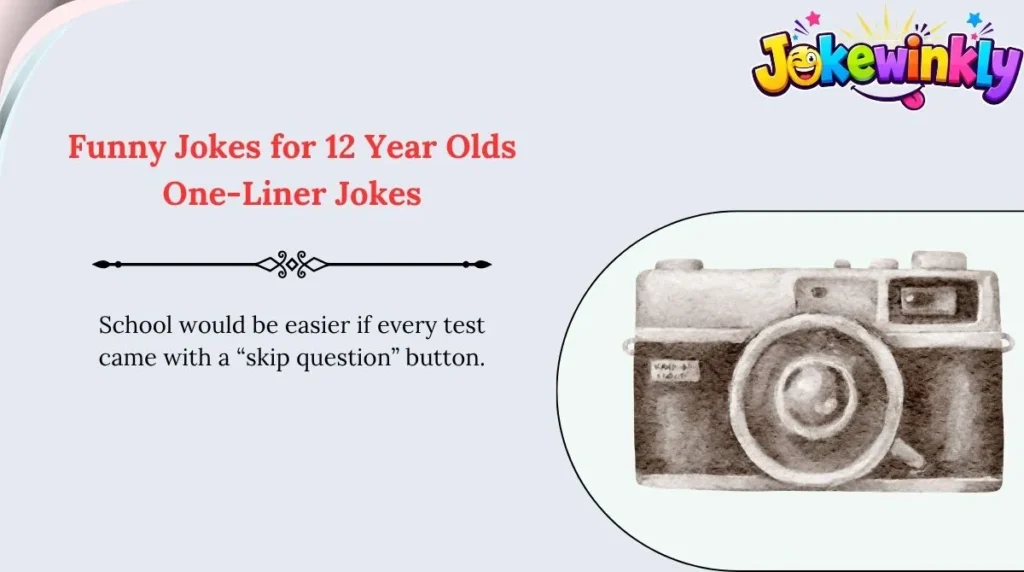 Funny Jokes for 12 Year Olds One-Liner Jokes