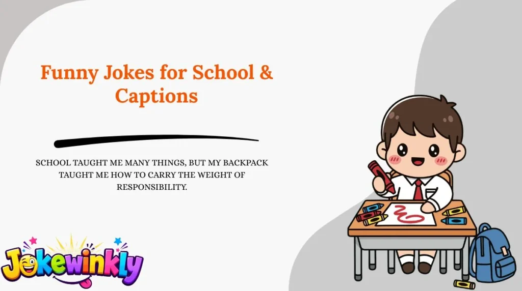 Funny Jokes for School & Captions 😂