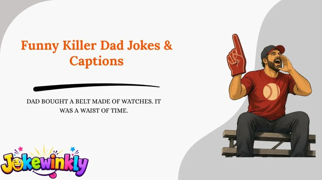 Funny Killer Dad Jokes & Captions 😂