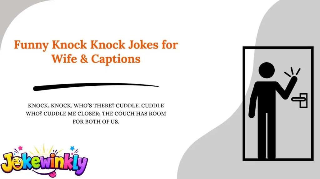 Funny Knock Knock Jokes for Wife & Captions 😂