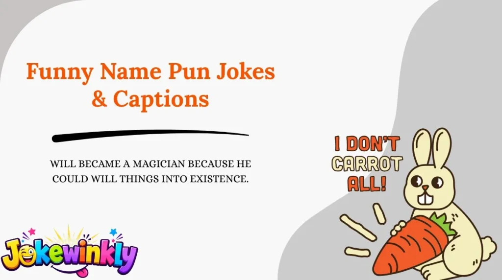 Funny Name Pun Jokes & Captions 😂