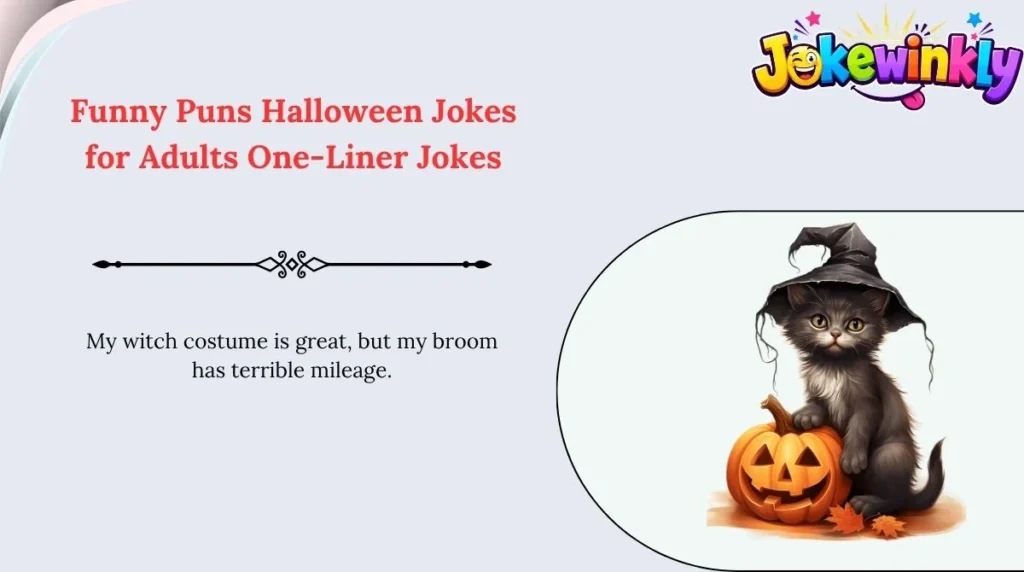 Funny Puns Halloween Jokes for Adults One-Liner Jokes