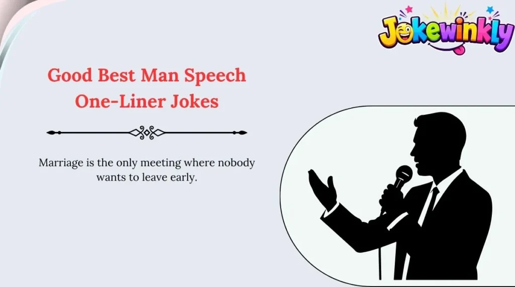 Good Best Man Speech One-Liner Jokes