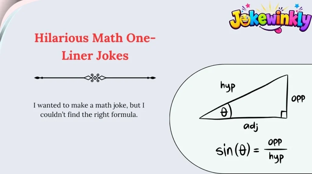 Hilarious Math One-Liner Jokes