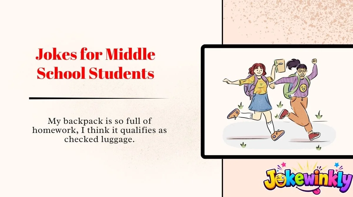 Jokes for Middle School Students