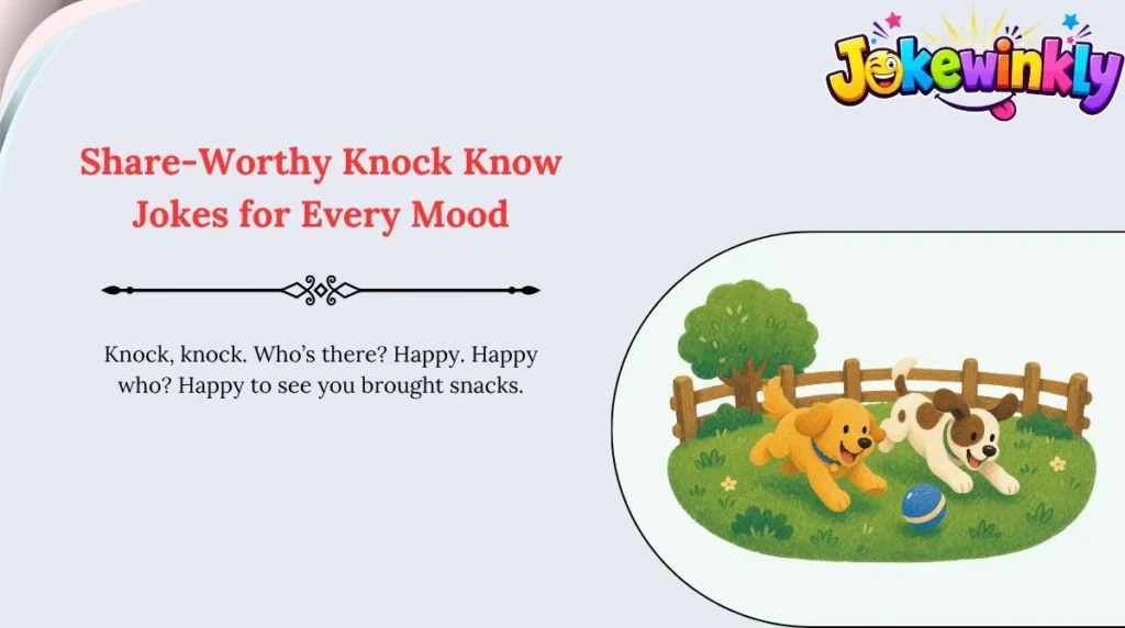 Share-Worthy Knock Know Jokes for Every Mood 🌍