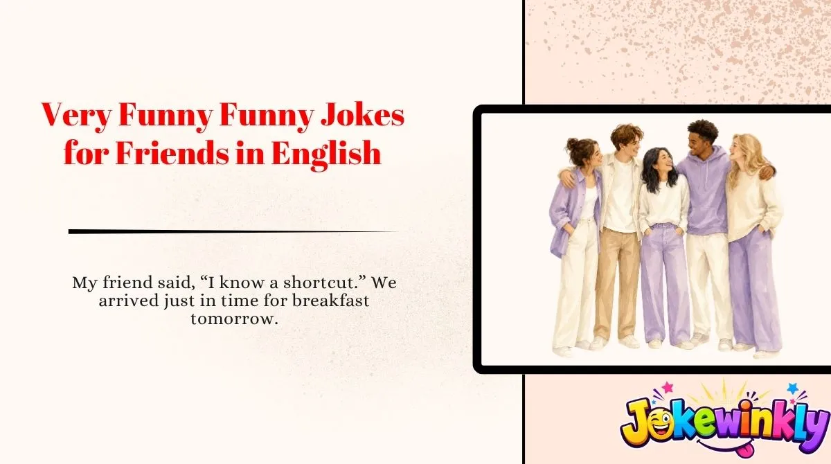 Very Funny Funny Jokes for Friends in English