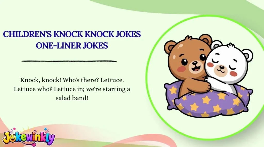 Children's Knock Knock Jokes One-Liner Jokes