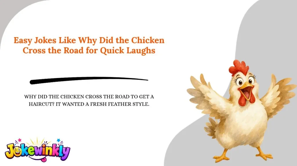 Easy Jokes Like Why Did the Chicken Cross the Road for Quick Laughs