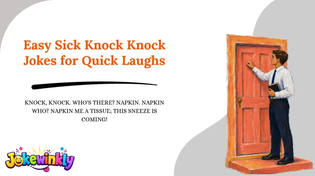 Easy Sick Knock Knock Jokes for Quick Laughs