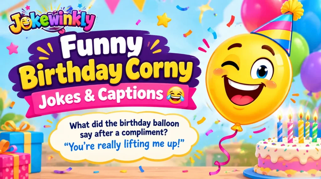 Funny Birthday Corny Jokes & Captions 😂