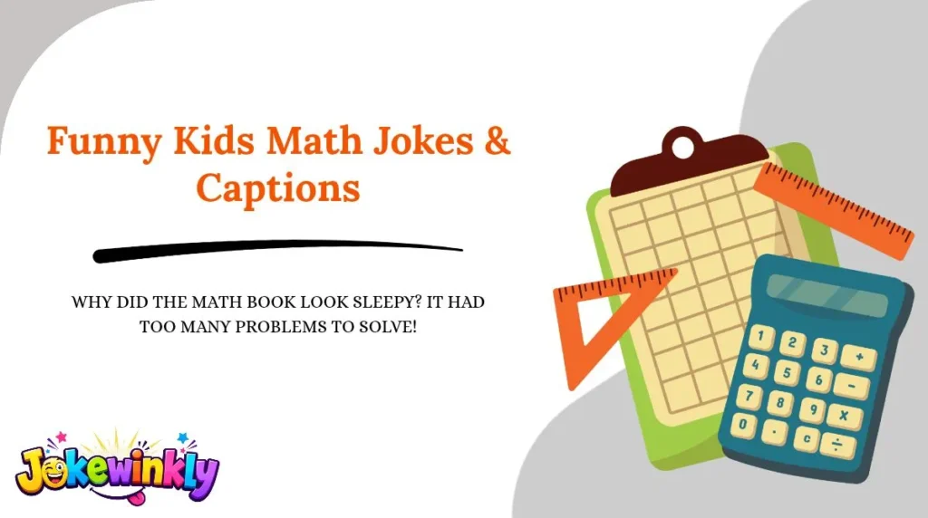 Funny Kids Math Jokes & Captions 😂