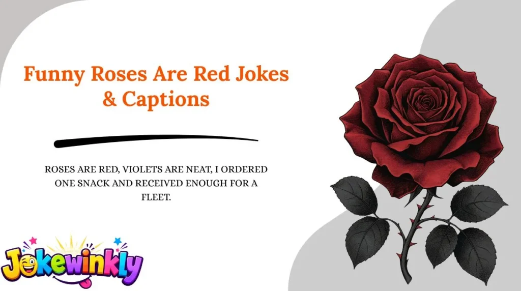 Funny Roses Are Red Jokes & Captions 😂