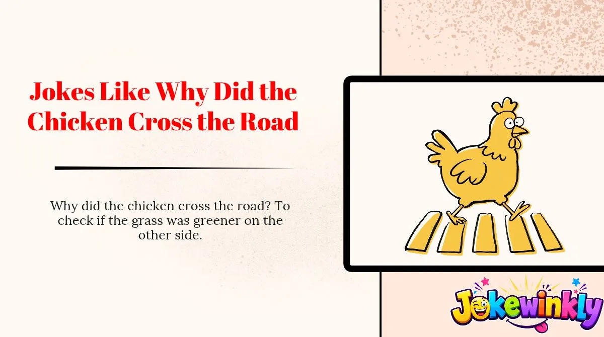 Jokes Like Why Did the Chicken Cross the Road